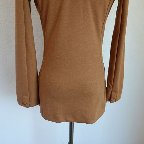 Suzie Kondi Three Button Blazer Camel Size XS NWT - Picture 8 of 13